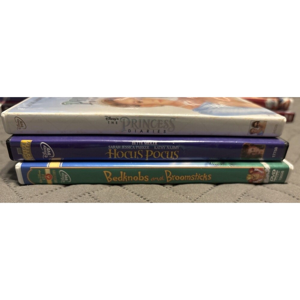 Disney Movie Bundle 3- The Princess Diaries- Hocus Pocus- Bedknobs And Broomstic